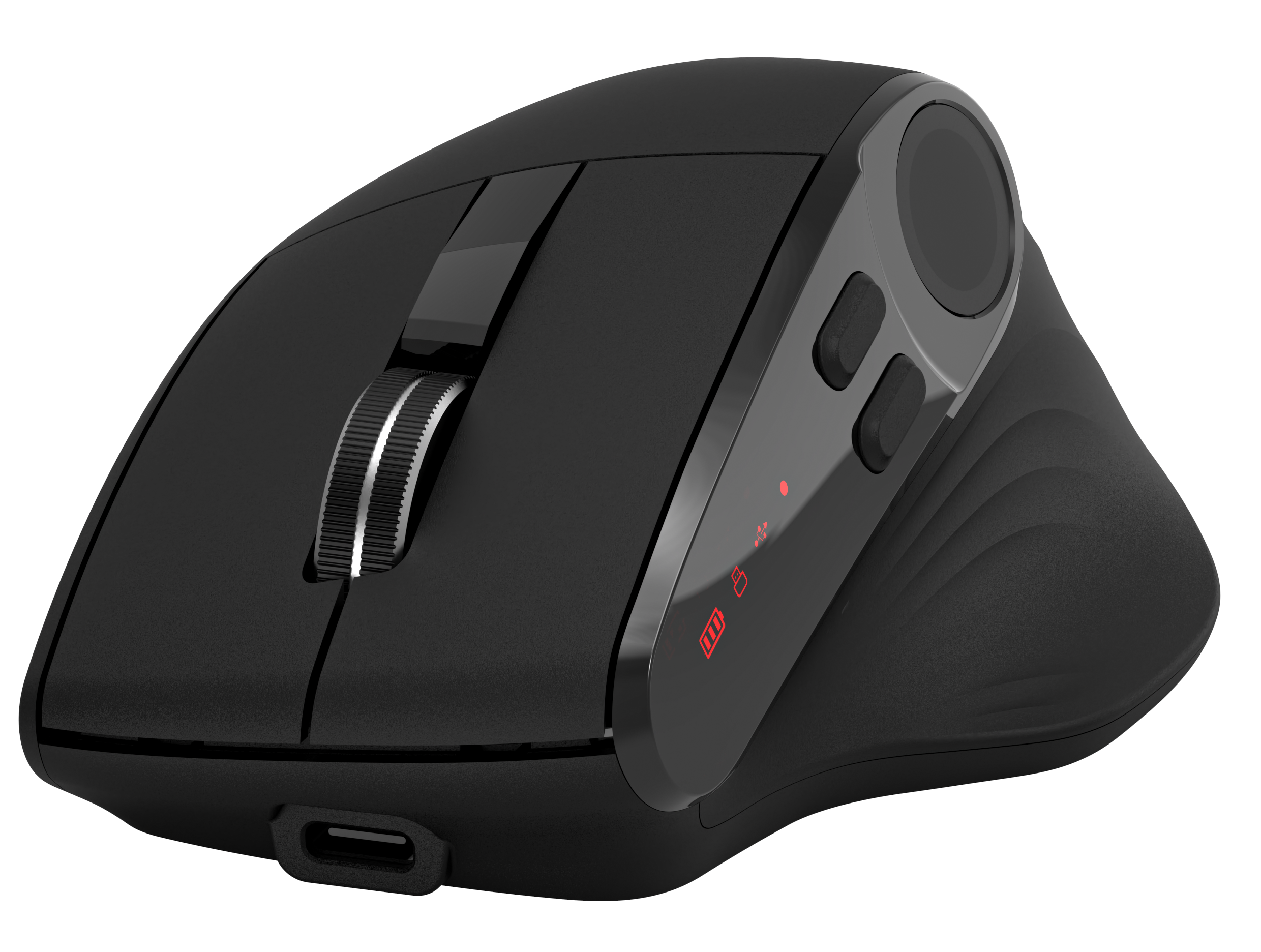 Ergonomics wireless mouse with Fingerprint Sensor